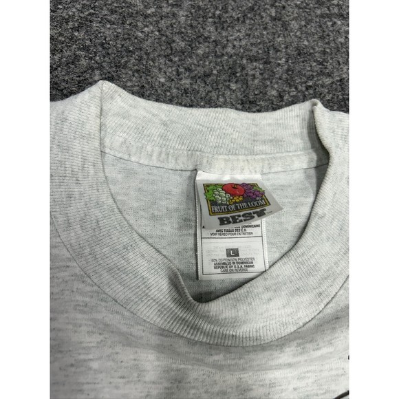 Vintage Silhouette San Antonio Heather Gray Wolf Graphic T-Shirt Mens Size Large - Picture 3 of 7